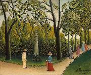 Henri Rousseau Luxembourg Gardens. Monument to Chopin France oil painting artist